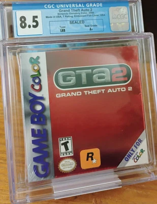 CGC GRADED 8.5 A+ GTA2 Grand Theft Auto 2 (Game Boy Color) GBC Embossed Foil  - Image 1 of 4