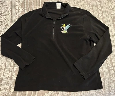 Disney Store Динь-Динь черный пуловер флис толстовка женщин молнии шеи XXL - Изображение 1 из 4