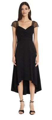 Vestido de cóctel negro MAGGY LONDON, talla 10, nuevo con etiquetas Foto 1 de 4