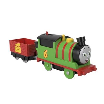 Thomas & Friends Motorized Toy Train Percy Battery-Powered Engine with Tender fo - Image 1 of 4