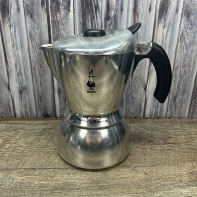 Bialetti Mukka Express Estufa Superior Espresso Cappuccino Latte Cafetera 2 Tazas Foto 1 de 4