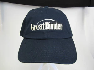 NEW Navy Blue w/white printing Great Divider Golf Hat w/Adjustable Strap (B532) - Picture 1 of 6