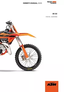 Guía de libro manual del propietario de KTM 2025 85 SX - Imagen 1 de 24