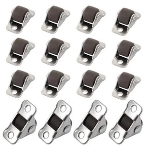 16Pcs 1/2 Inch Mini Caster Wheels Low Profile Self Adhesive Single Direction ... - Picture 1 of 3