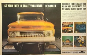 62 Chevy Pickup Truck Shake Test Cold Bearings Stethoscope Vintage Print Ad 1962 - Picture 1 of 6