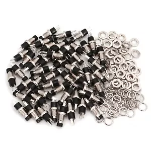 50Pcs Black PBS-110 2Pin Momentary Normally Open 7mm Reset Push Button Switch - Picture 1 of 6
