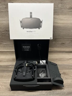 Oculus Rift CV1 VR Virtual Reality Headset System - Black No Wireless Controller - Image 1 of 4