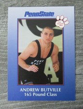 Andrew Butville Penn State Nittany Lions Wrestling PSU 2001 Second Mile Card