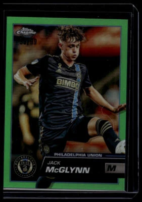 2023 Topps Chrome MLS #1 Jack McGlynn Neon Green Refractor #/99 - Image 1 of 2