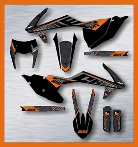 2017 2018 2019 KTM EXC GRIGIO PEPERONCINO KIT GRAFICO SEI GIORNI 250tpi 300tpi 350 450 - Foto 1 di 2
