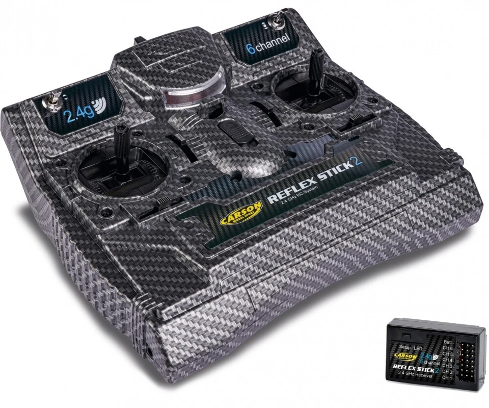 Carson 500501007 - Extreme Carbon Reflex Stick II 2.4G 6CH   Neuware - Bild 1 von 1