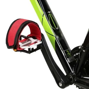 Cycling Bike Anti-slip Fixed Gear Bicycle Pedals Toe Clips Straps Fixie 1Pair - Picture 1 of 4