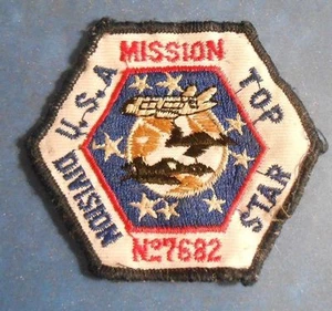 NASA Mission No 7682 Patch - USA Top Star Division - 3 1/2" x 3" - Picture 1 of 1