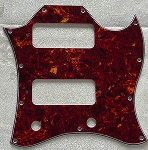 Custom For Gibson SG P90 Full Face Style Guitar Pickguard 4-Ply Red Tortoise - Picture 1 of 4