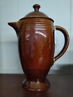 Fiesta Amberstone Brown Coffee Pot 1967 Homer Laughlin Great Condition