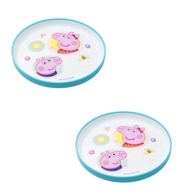 Baby Teller Set rutschfest Peppa Wutz Kinderteller Babyteller Kinder BPA-Frei - Bild 1 von 4