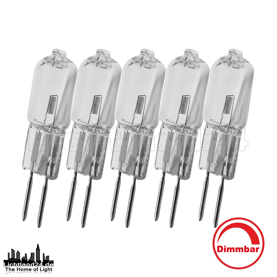 10 Stk Niedervolt-stiftsockellampe G4 5w klar