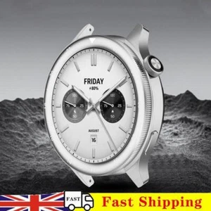 Metal Bezel Ring Tempered Glass Film for Xiaomi Watch S4/S3( Silver And White) - Zdjęcie 1 z 8