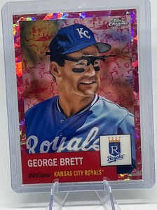 George Brett - 2022 Topps Chrome Platinum Anniversary Red Toile SP /100 Royals