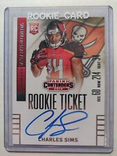 2014 Panini Contenders Rookie Ticket Charles Sims Auto
