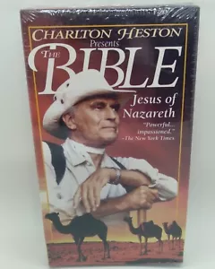 Charlton Heston Presents the Bible - Jesus of Nazareth (VHS, '93, FS) New Sealed - Picture 1 of 8