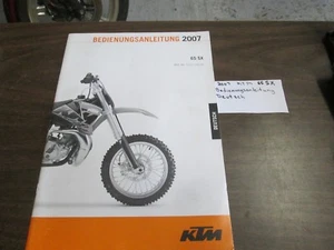2007 KTM 65SX BENIENUNGSANLEITUNG DEUTSCH ( IN GERMAN ) - Picture 1 of 10