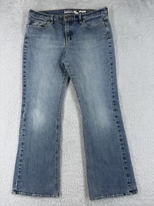 Old Navy Pants Womens 8 S Blue Denim Jeans Bootcut Low Rise Cotton Blend 31x27 - Picture 1 of 15