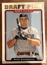2005 TOPPS UPDATE #UH323 RYAN ZIMMERMAN ROOKIE Washington Nationals