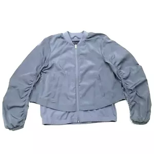 Giacca bomber a strati Athleta Wayfarer donna S blu costa elasticizzato prezzo al pubblico consigliato $159 - Foto 1 di 13