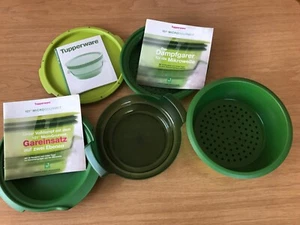 Tupperware Mikrowelle 101° Micro Gourmet Dampfgarer grün Anleitung Rezepte - Bild 1 von 4