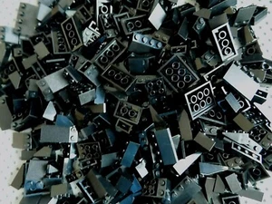 Lego Sloped Bricks Roof Modular Castle lot of 50 random pick black - Picture 1 of 4