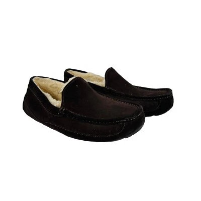 UGG Australia Men's Ascot Slippers Dark Brown Size 10 EEE / 43- 110110W - Image 1 of 4