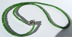 Collier Chromdiopsid 925er Magnetverschluss Halskette - Bild 1 von 8