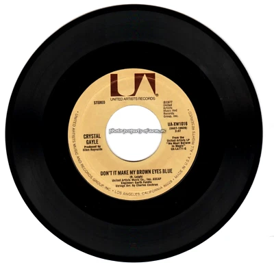 Crystal Gayle: Don't It Make My Brown Eyes Blue/It's All Right With Me V.G. Cond - Image 1 of 2