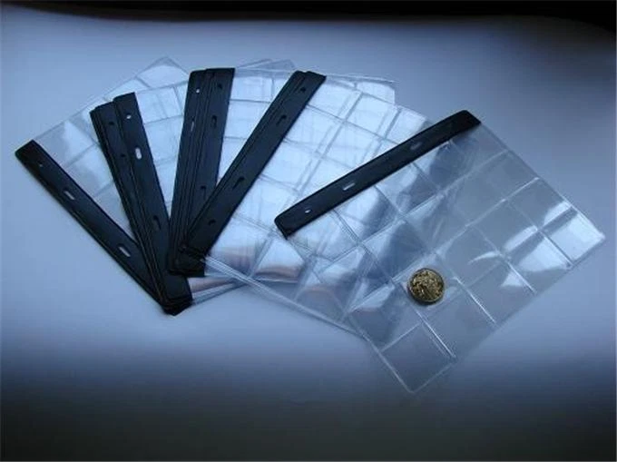 5 Coin Pages Schulz Coin Album Standard Type "E" Series Pocket Size 35 X 40mm