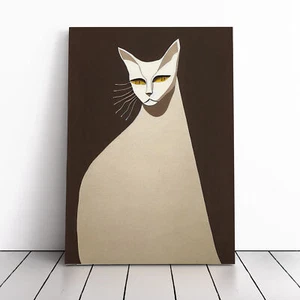 Unique Egyptian Cat Canvas Wall Art Print Framed Picture Home Decor Living Room - Picture 1 of 5