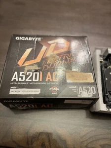 Gigabyte A520I AC, Ultra Durable Motherboard. AMD RYZEN 5000 DESKTOP READY. NEW - Picture 1 of 5