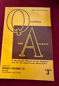 Paperback "Question &Answers" Mechanical Manual Re:Motorcyclist.1967 - Picture 1 of 3