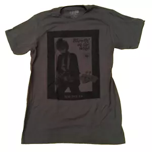 Lo Fi Bob Dylan Blowin' in the Wind T-Shirt Herren Gr. S Grau Baumwolle - Bild 1 von 4