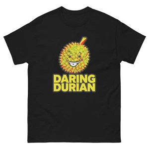 Daring Durian Lover Food Image Cartoon Funny T-Shirt Shirt - Picture 1 of 13