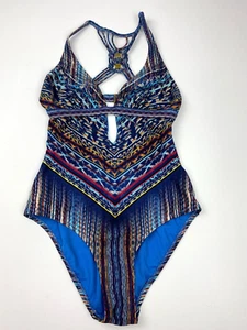 Jessica Simpson Bathing Suit One Piece Sexy Strapy Size S NWT Women's - Picture 1 of 12