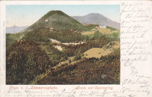 Postal saludo de d SEMMERINGBAHN de hoteles en Semmering Mountain UDB 1900 color - Imagen 1 de 1