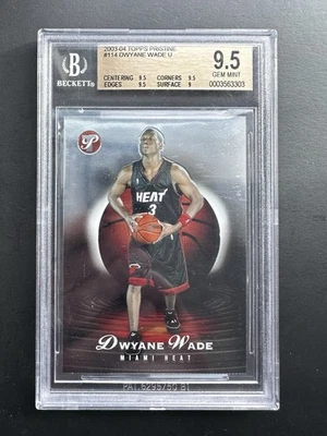 2003-04 Topps impecable - Dwyane Wade #114 250/999 (RC) BGS 9,5 sin circular Foto 1 de 2
