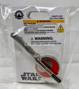 NEW Disney Parks Star Wars Blue Light Up LIGHTSABER Pin Rebel Alliance Starbird - Picture 1 of 11