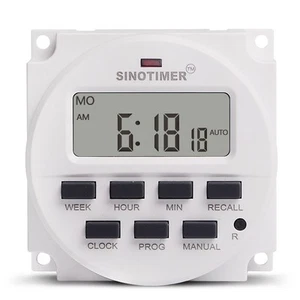 15,98 LCD Digital Timer 12 V DC 7 Programmierbarer Zeit Schalter3698 - Bild 1 von 6