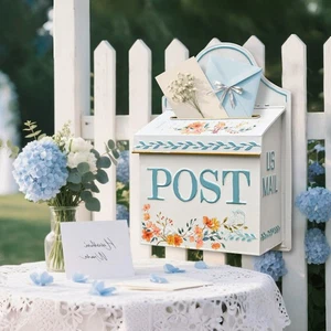 Letter Box for Wedding Decoration Wedding Card Boxes Receiving Letter Post Card - Picture 1 of 7