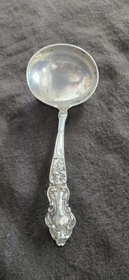 Cucharón Watson Meadow Rose antiguo de 6" de ley Foto 1 de 4