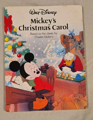 Vintage Walt Disney Mickeys Christmas Carol Paperback Book Classic 1980s Disney - Image 1 of 4