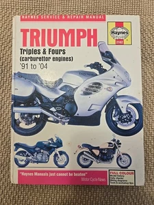 Triumph Triples & Fours Carburetter Engines 1991-2004 Haynes Workshop Manual - Imagen 1 de 8