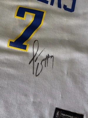 JERMAINE O'NEAL SIGNED  INDIANA PACERS JERSEY Kids L  For Display - Image 1 of 2
